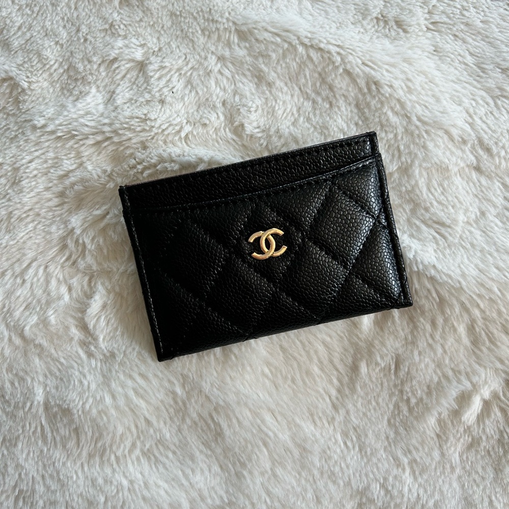 Chanel Quilted Card Holder (Black)